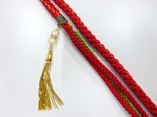 JAPANESE KIMONO / HAND-TIED OBIJIME CORD FOR FURIOSDE 